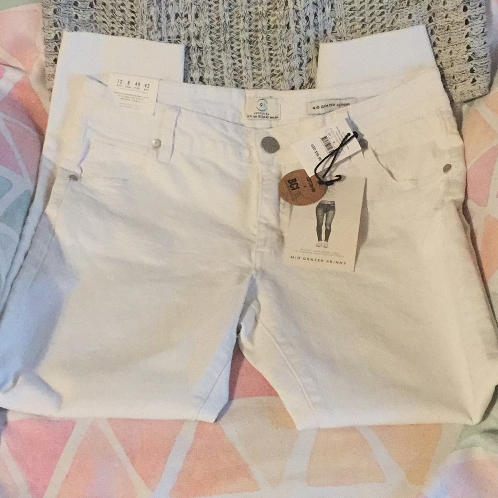 Cotton Mid Grazer Skinny Jeans NWT.